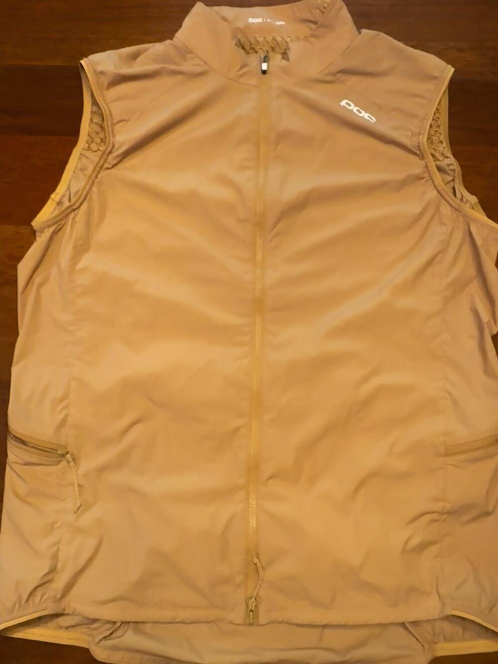 XL POC Pro Thermal Vest Aragonite Brown Cycling Wind Gilet Packable Reflective